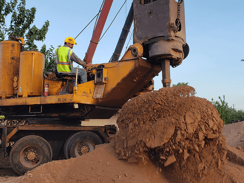 We drill septic holes, all vertical hole sizes.